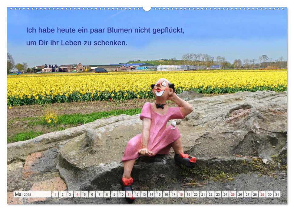 Die lustig-bunten Clowns (CALVENDO Premium Wandkalender 2025)