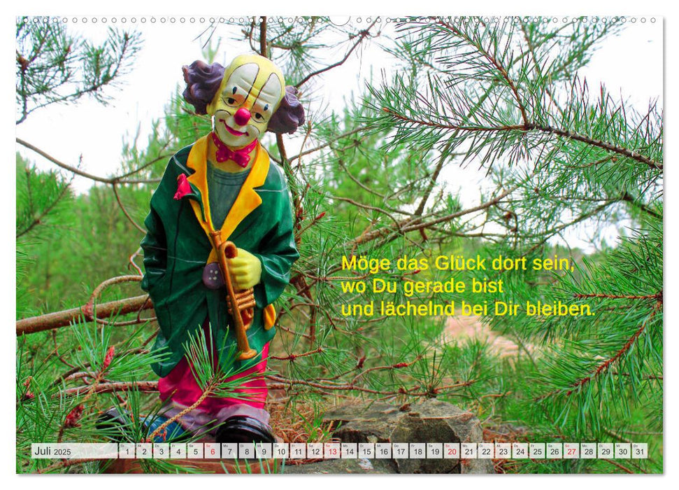 Die lustig-bunten Clowns (CALVENDO Premium Wandkalender 2025)