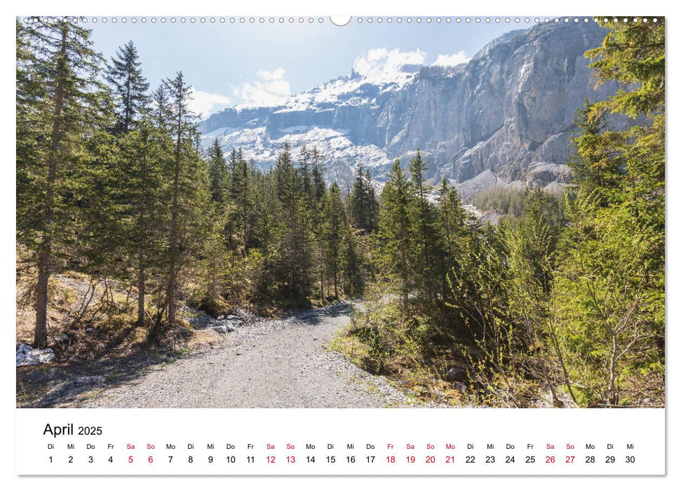 Wanderung zum Oeschinensee (CALVENDO Premium Wandkalender 2025)