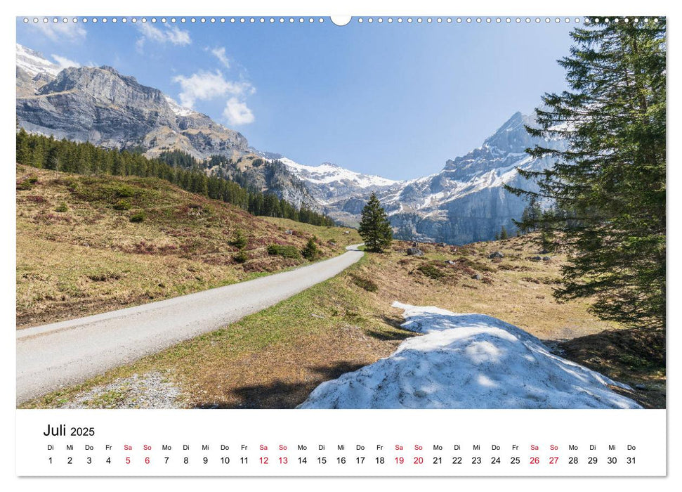 Wanderung zum Oeschinensee (CALVENDO Premium Wandkalender 2025)