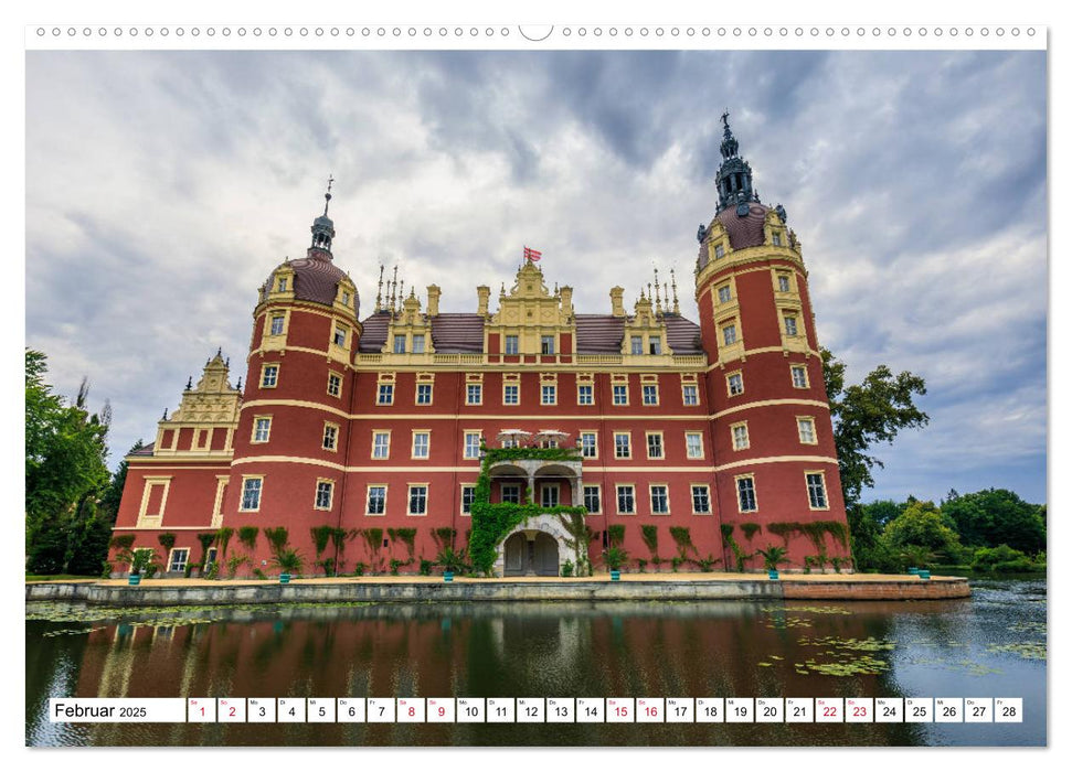 Schloss Bad Muskau (CALVENDO Premium Wandkalender 2025)