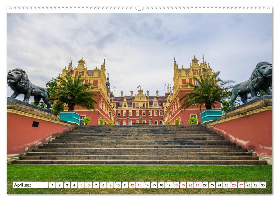 Schloss Bad Muskau (CALVENDO Premium Wandkalender 2025)