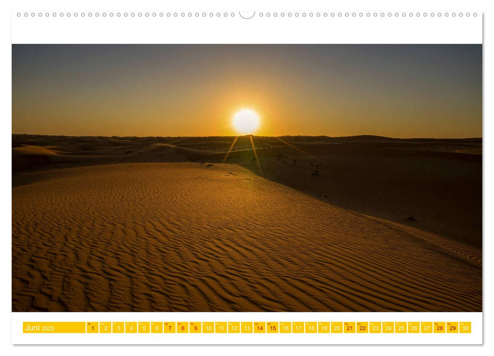 Die Wüste von Dubai (CALVENDO Premium Wandkalender 2025)