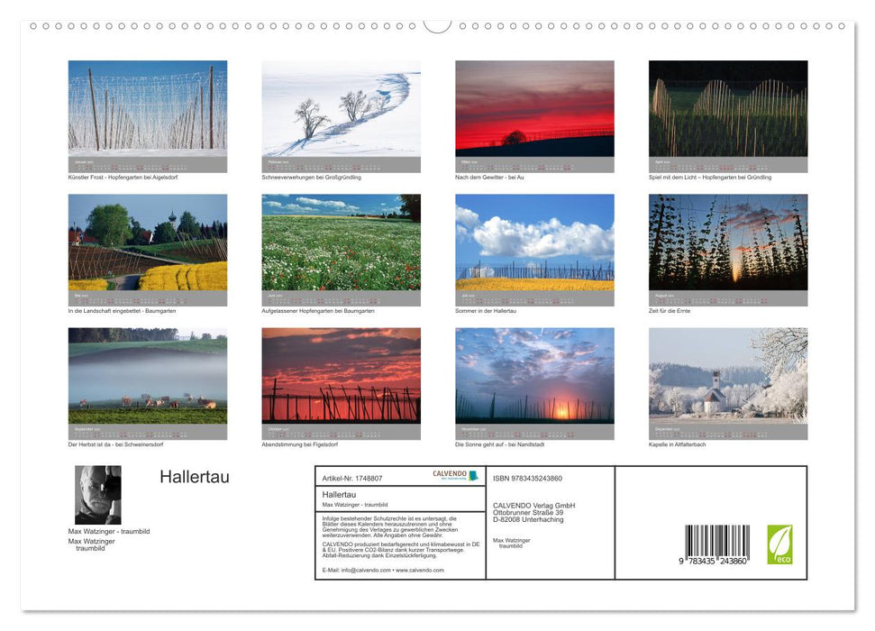 Hallertau (CALVENDO Premium Wandkalender 2025)