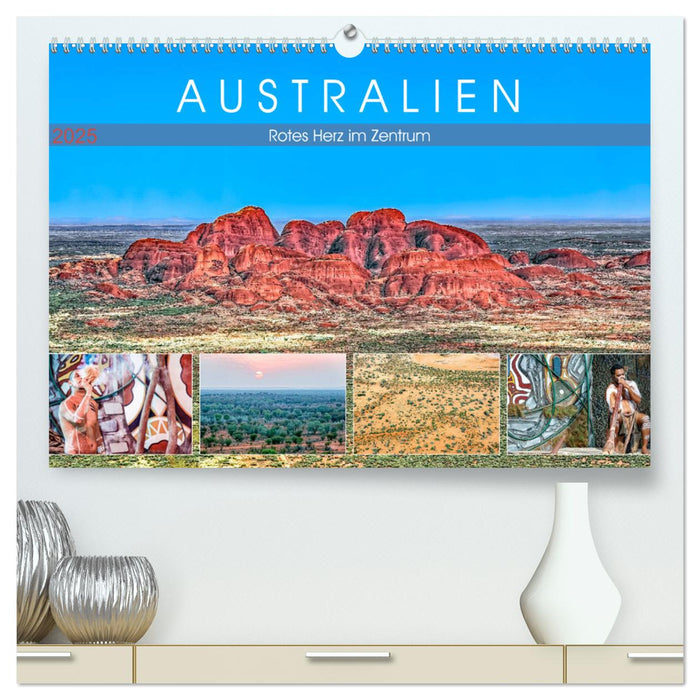 Australien - Rotes Herz im Zentrum (CALVENDO Premium Wandkalender 2025)