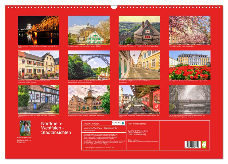 Nordrhein-Westfalen - Stadtansichten (CALVENDO Wandkalender 2025)