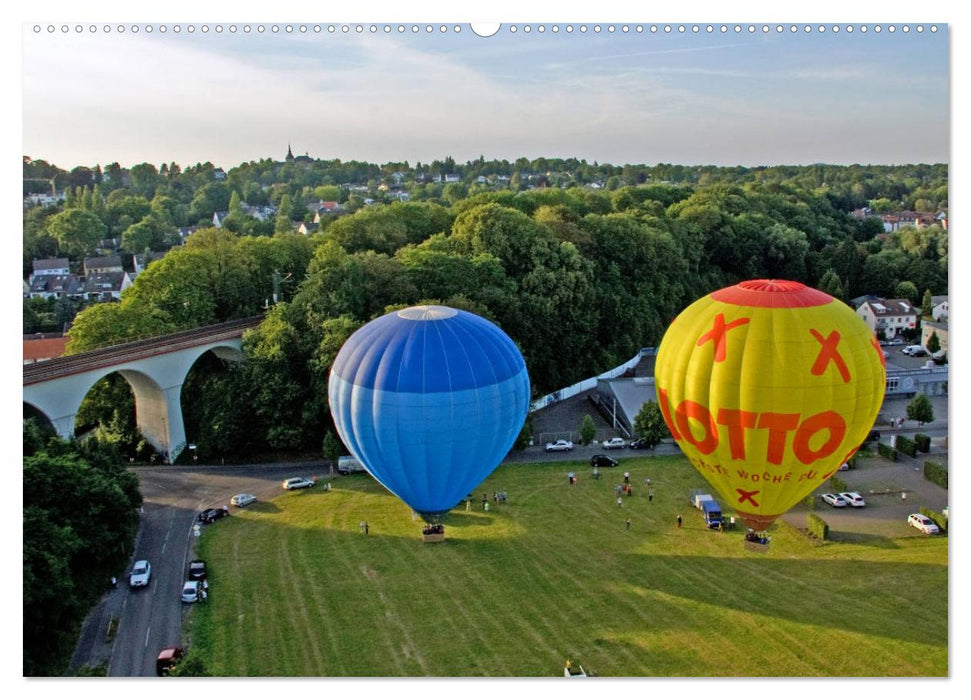 Aachen aus der Luft - Eine Fahrt mit dem Heißluftballon (CALVENDO Premium Wandkalender 2025)