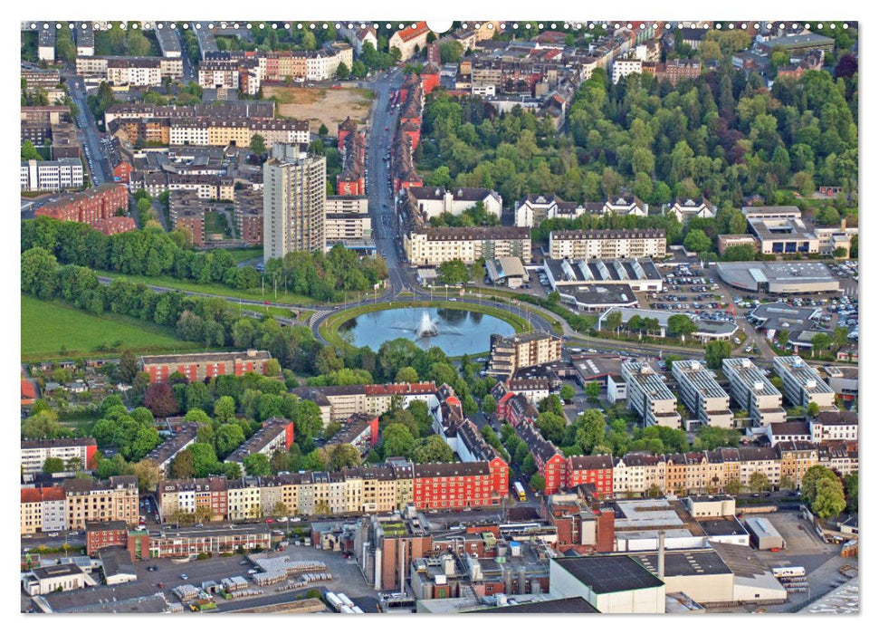 Aachen aus der Luft - Eine Fahrt mit dem Heißluftballon (CALVENDO Premium Wandkalender 2025)