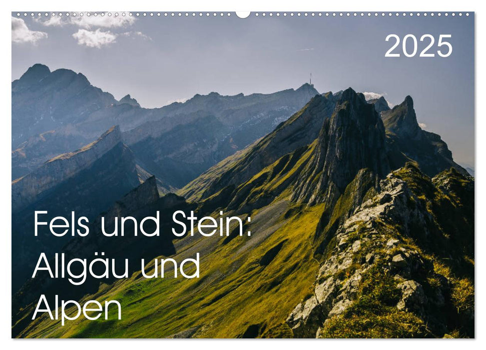 Fels und Stamm: Allgäu und Alpen (CALVENDO Wandkalender 2025)