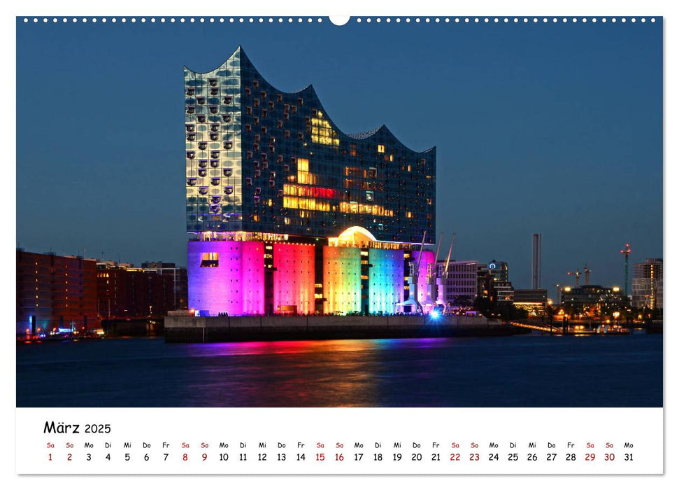 Hamburg schläft nie (CALVENDO Wandkalender 2025)