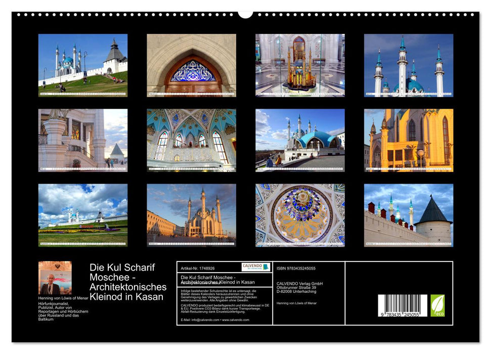 Die Kul Scharif Moschee - Architektonisches Kleinod in Kasan (CALVENDO Premium Wandkalender 2025)