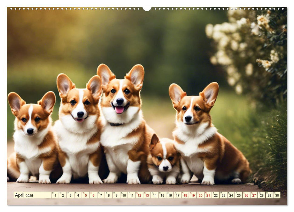 Welsh Corgi Pembroke (CALVENDO Wandkalender 2025)