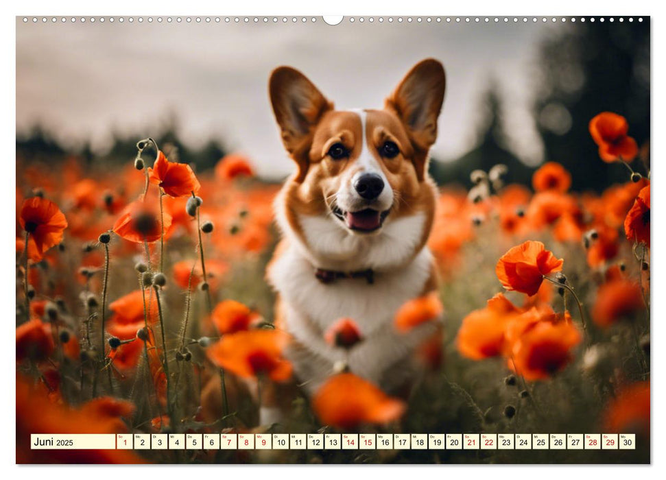 Welsh Corgi Pembroke (CALVENDO Wandkalender 2025)