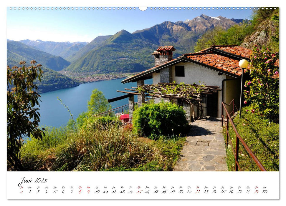 Motive rund um den See Lago Maggiore (CALVENDO Premium Wandkalender 2025)