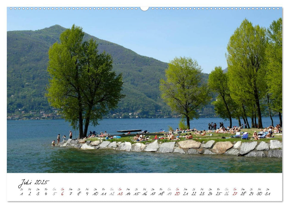 Motive rund um den See Lago Maggiore (CALVENDO Premium Wandkalender 2025)