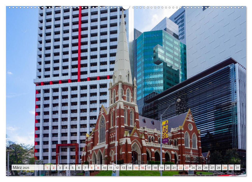 Brisbane Stadtansichten (CALVENDO Wandkalender 2025)