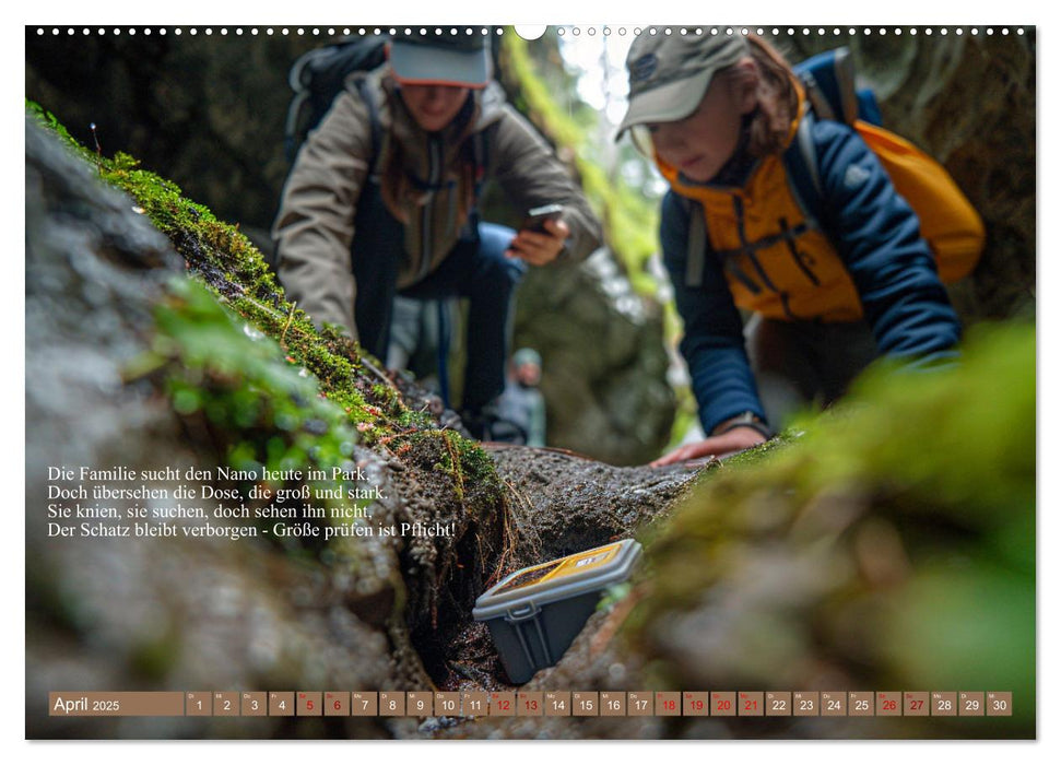 Geocaching Poesie (CALVENDO Wandkalender 2025)