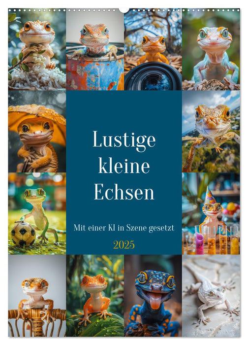 Lustige kleine Echsen (CALVENDO Wandkalender 2025)