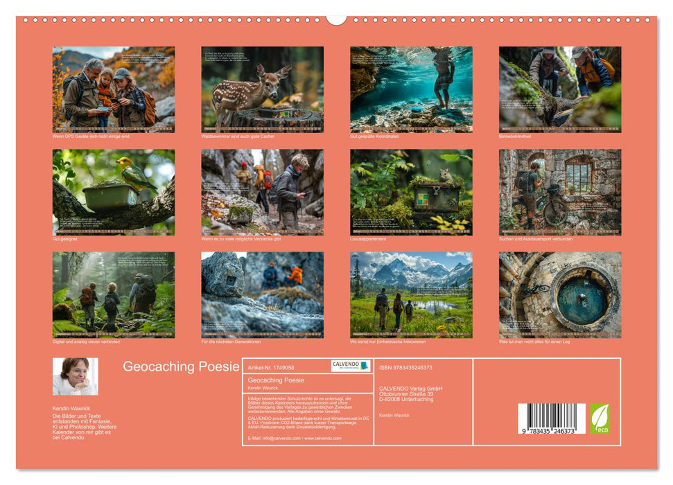 Geocaching Poesie (CALVENDO Premium Wandkalender 2025)