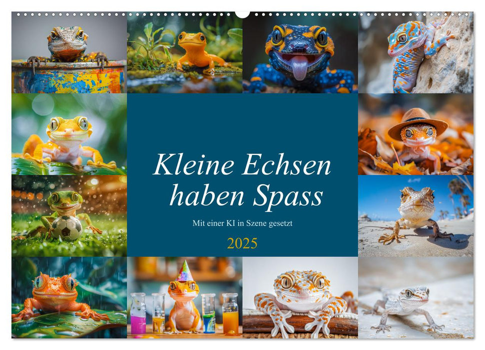 Kleine Echsen haben Spass (CALVENDO Wandkalender 2025)