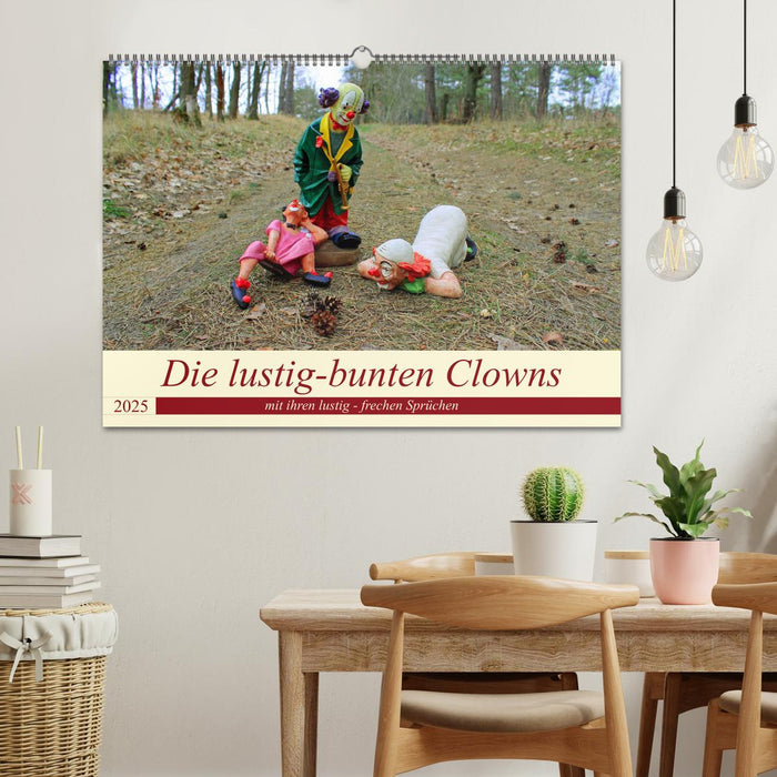 Die lustig-bunten Clowns (CALVENDO Wandkalender 2025)