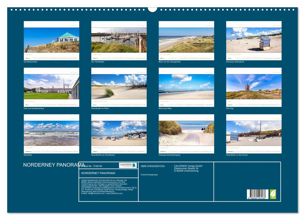 NORDERNEY PANORAMA (CALVENDO Wandkalender 2025)