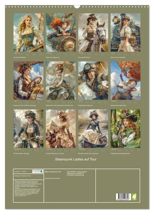 Steampunk Ladies auf Tour (CALVENDO Wandkalender 2025)