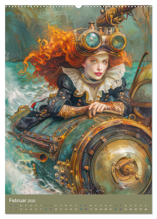 Steampunk Ladies auf Tour (CALVENDO Wandkalender 2025)