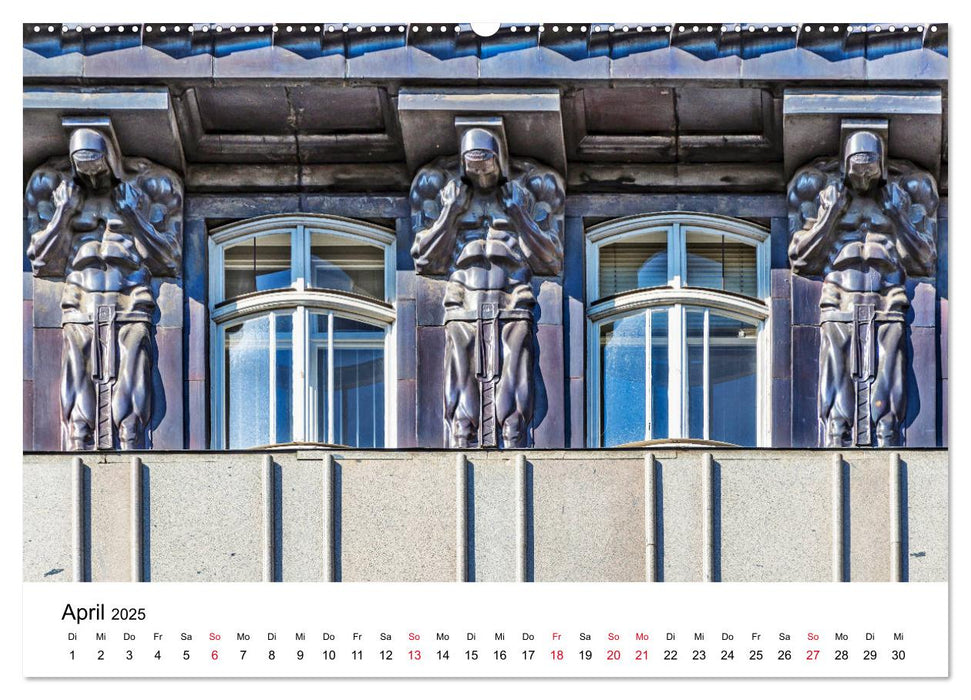 Jugendstil-Bauplastik in Wien (CALVENDO Premium Wandkalender 2025)