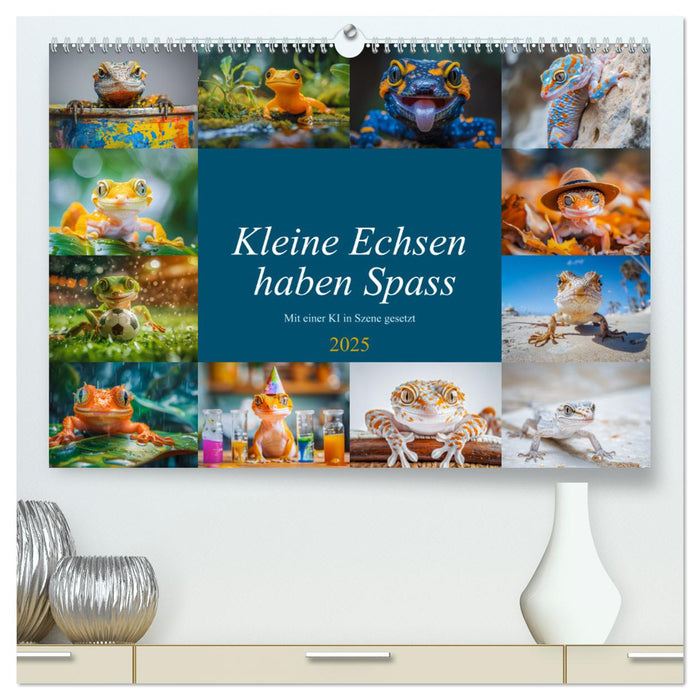 Kleine Echsen haben Spass (CALVENDO Premium Wandkalender 2025)