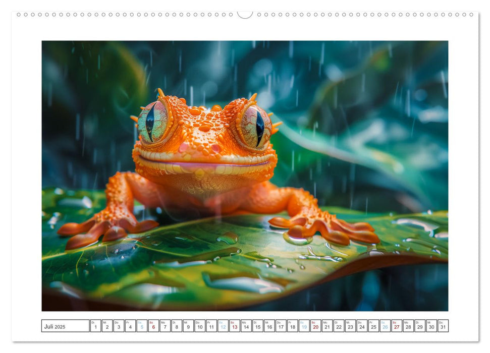 Kleine Echsen haben Spass (CALVENDO Premium Wandkalender 2025)