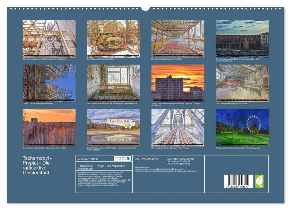 Tschernobyl - Prypjat - Die radioaktive Geisterstadt (CALVENDO Premium Wandkalender 2025)