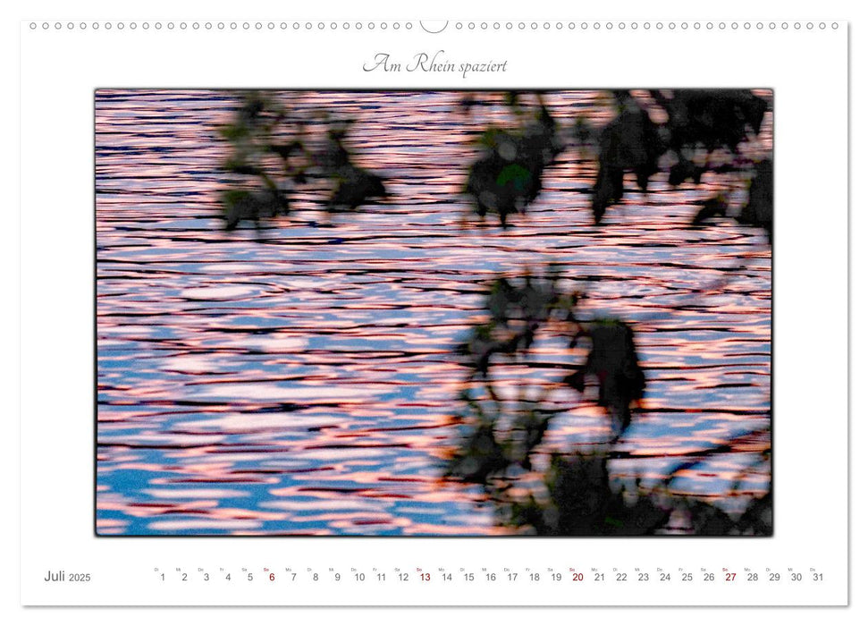 Am Rhein spaziert (CALVENDO Premium Wandkalender 2025)