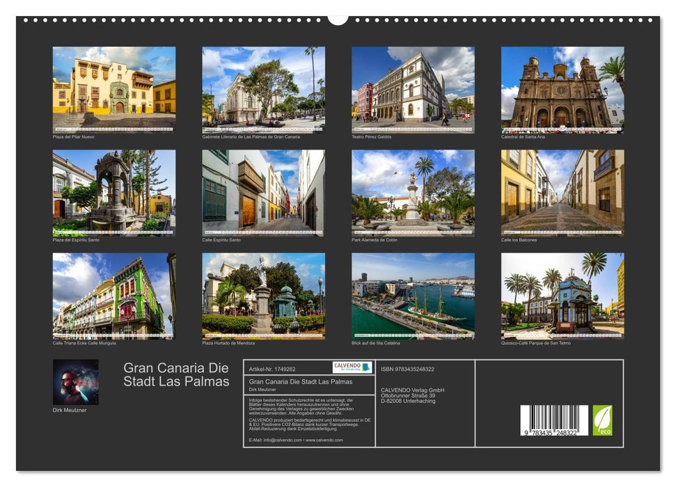 Gran Canaria Die Stadt Las Palmas (CALVENDO Premium Wandkalender 2025)