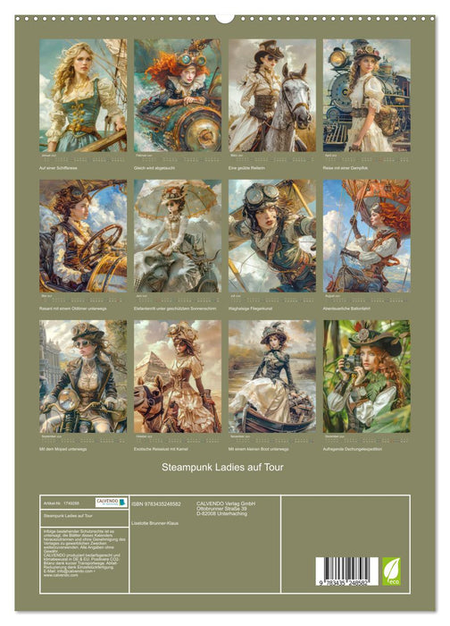 Steampunk Ladies auf Tour (CALVENDO Premium Wandkalender 2025)