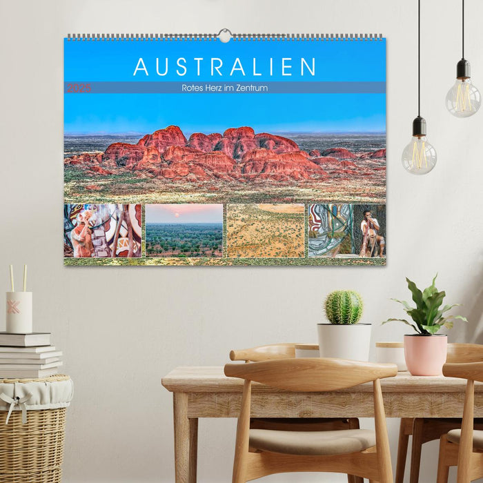 Australien - Rotes Herz im Zentrum (CALVENDO Wandkalender 2025)