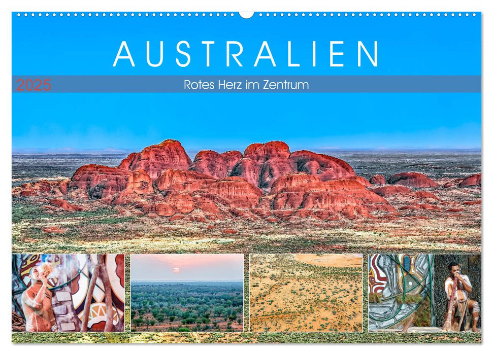 Australien - Rotes Herz im Zentrum (CALVENDO Wandkalender 2025)