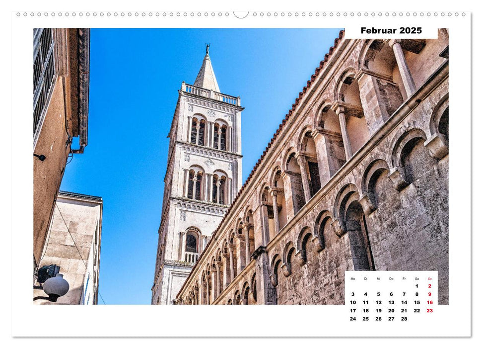 Zadar, Adriahafen im Sonnenlicht (CALVENDO Premium Wandkalender 2025)