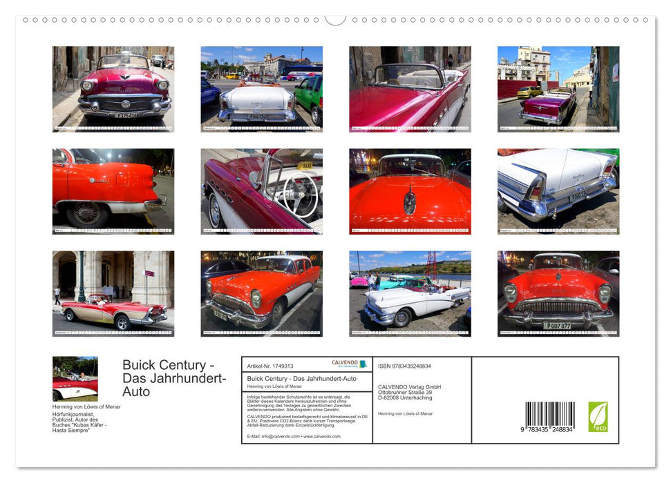 Buick Century - Das Jahrhundert-Auto (CALVENDO Premium Wandkalender 2025)