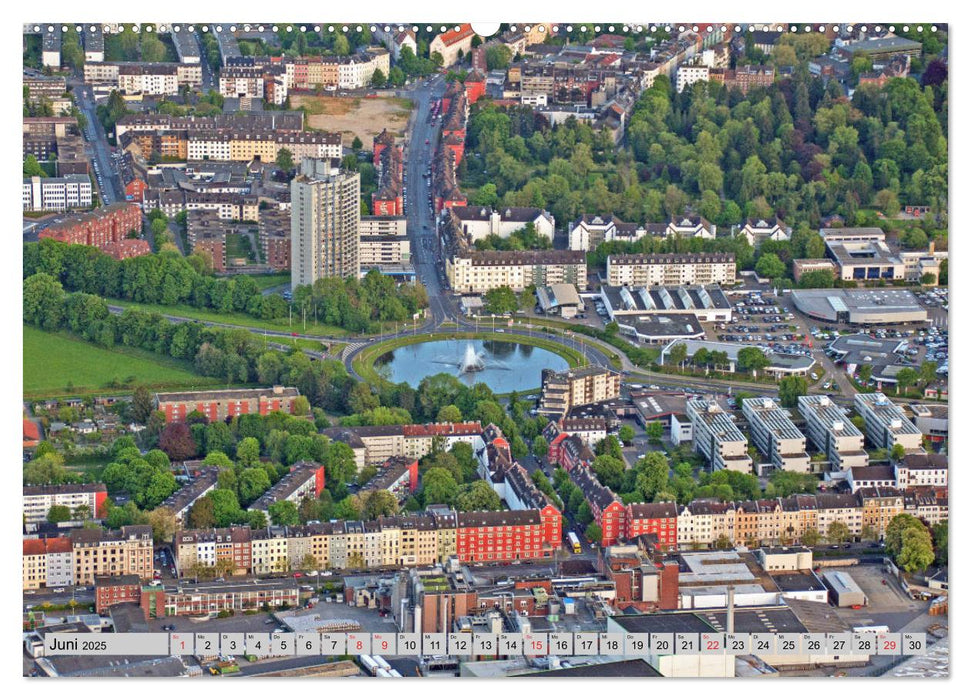 Aachen aus der Luft - Eine Fahrt mit dem Heißluftballon (CALVENDO Wandkalender 2025)