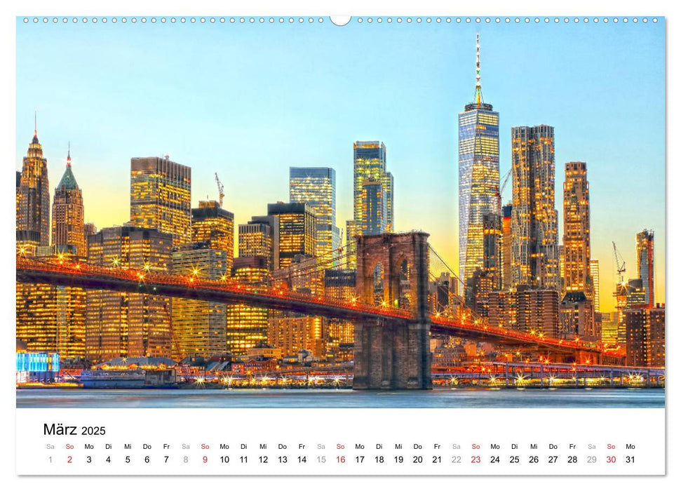 New York - New York. Impressionen der Mega-City (CALVENDO Premium Wandkalender 2025)