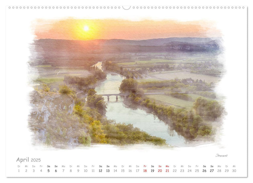 Romantisches Périgord (CALVENDO Premium Wandkalender 2025)