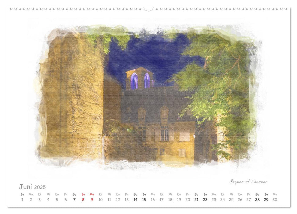 Romantisches Périgord (CALVENDO Premium Wandkalender 2025)