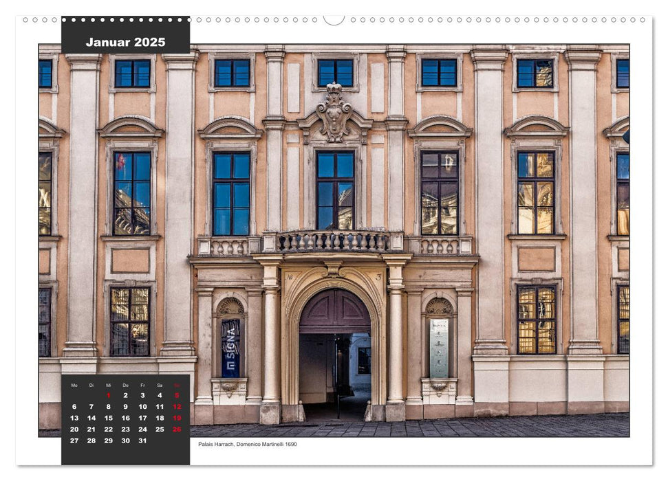 Barockes Wien, Schlösser und Paläste (CALVENDO Premium Wandkalender 2025)