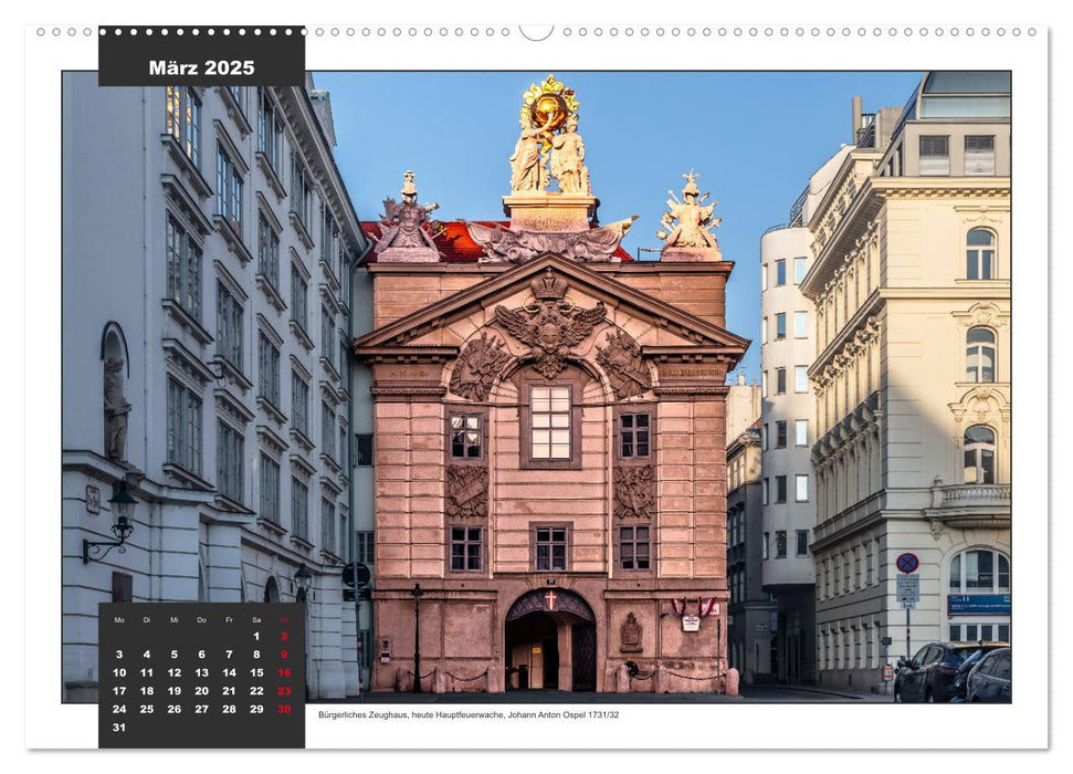 Barockes Wien, Schlösser und Paläste (CALVENDO Premium Wandkalender 2025)