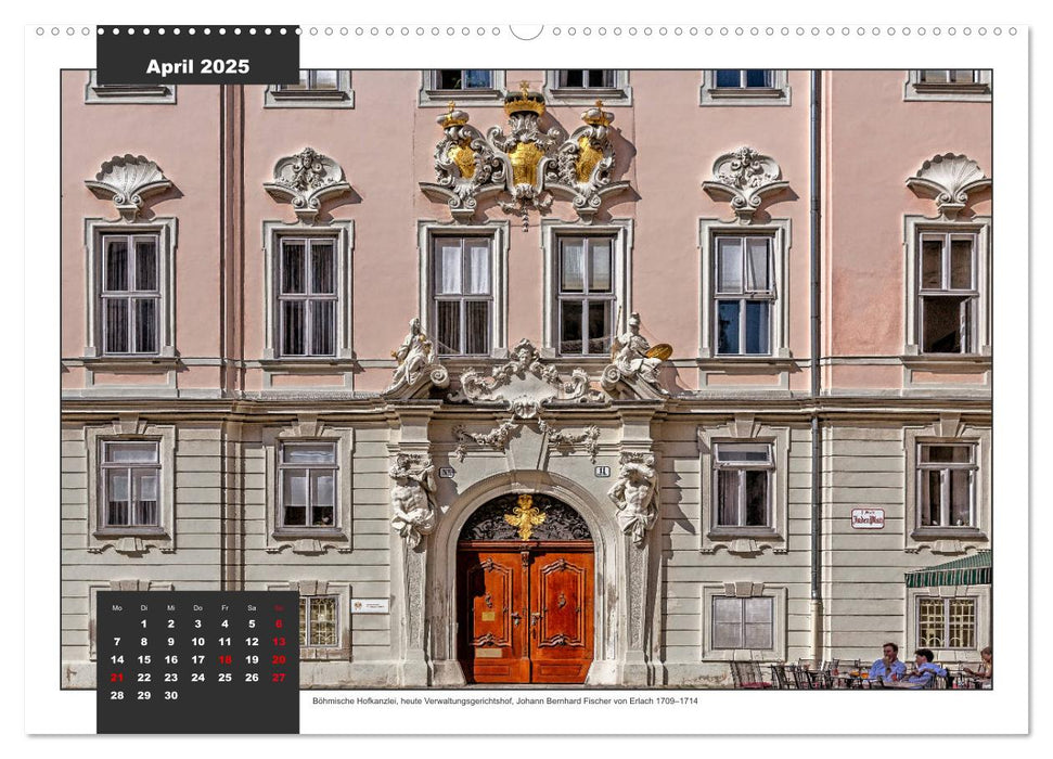 Barockes Wien, Schlösser und Paläste (CALVENDO Premium Wandkalender 2025)