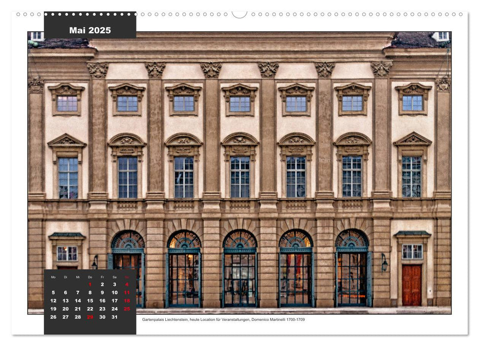 Barockes Wien, Schlösser und Paläste (CALVENDO Premium Wandkalender 2025)