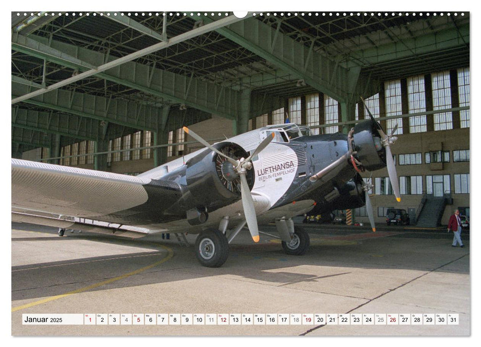 Junkers Ju-52 Rundflug über Berlin (CALVENDO Premium Wandkalender 2025)