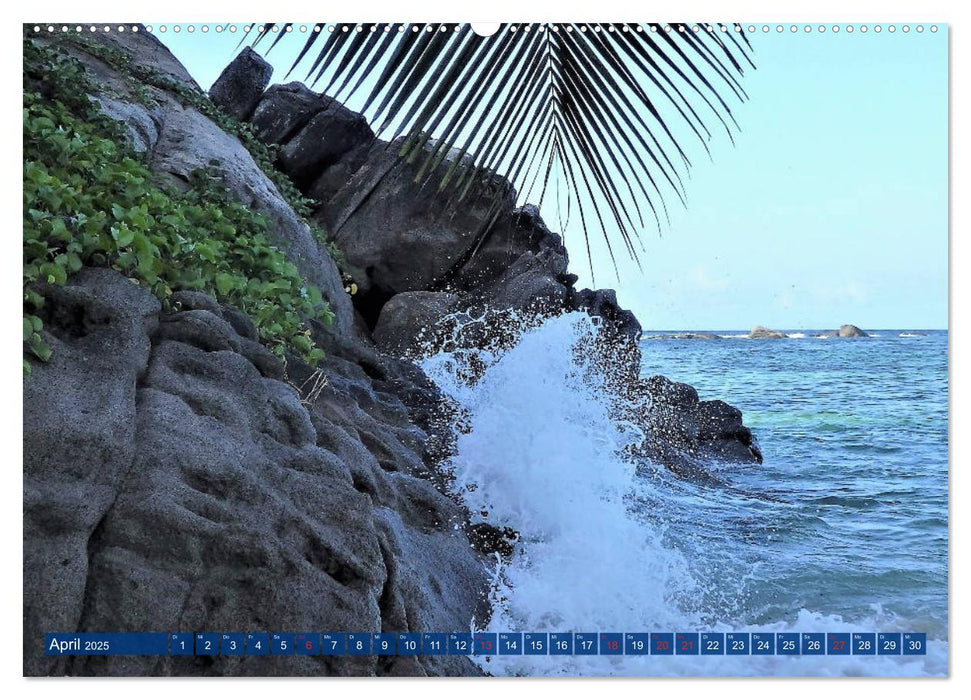 Seychellen - Wild und Schön (CALVENDO Premium Wandkalender 2025)