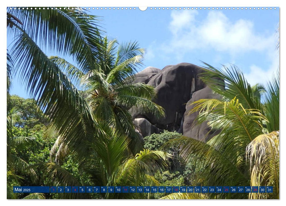 Seychellen - Wild und Schön (CALVENDO Premium Wandkalender 2025)